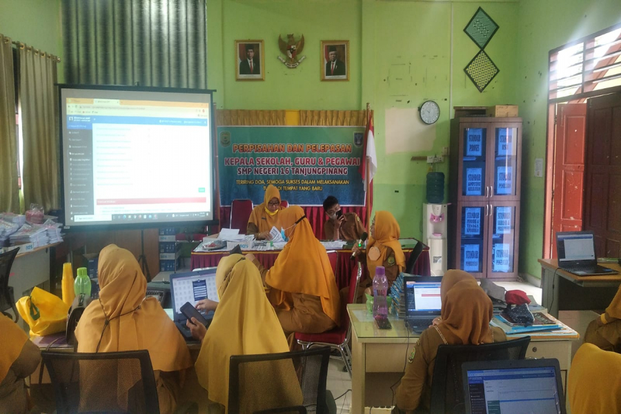 pendampingan E-Raport di SMPN 16 TANJUNGPINANG