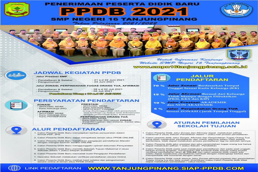 Penerimaan Peserta Didik Baru (PPDB) Online 2021