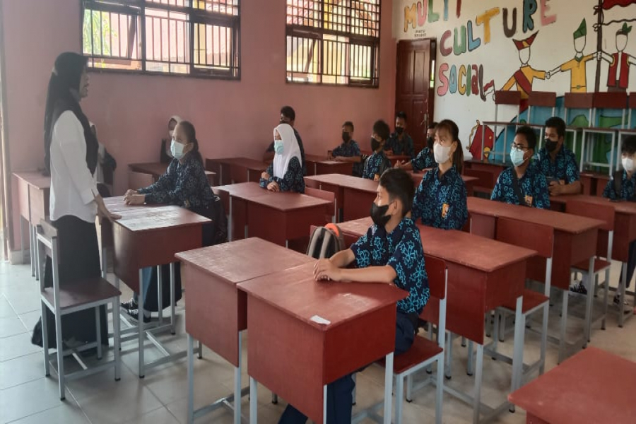 Pengarahan Ibu. Rahmawati (kepsek) Persiapan Asesmen Nasional ANBK 2021